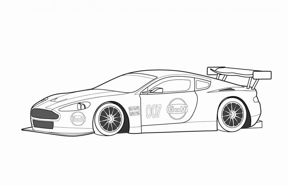 Ramba fancy car coloring page