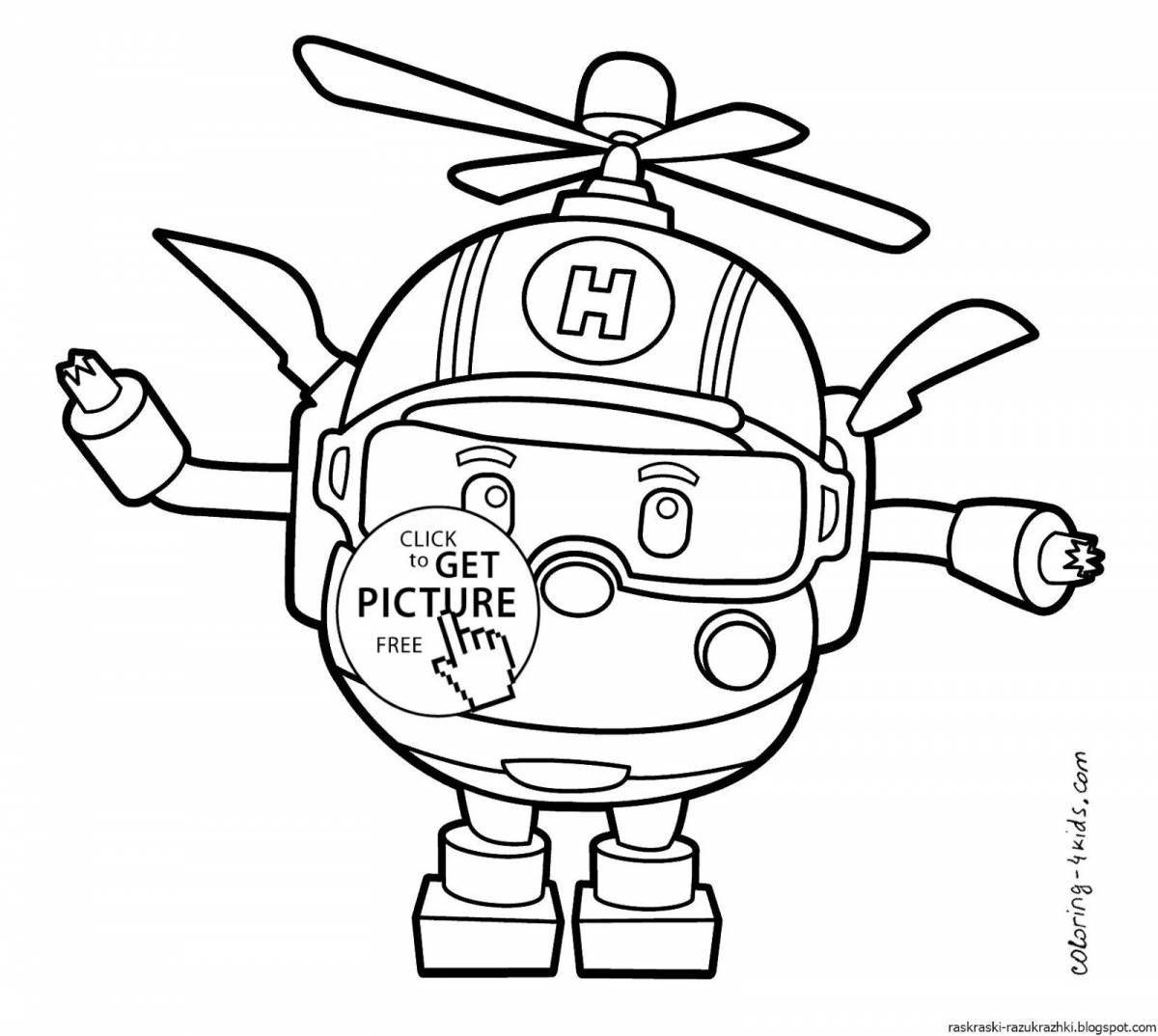 Humorous coloring ember machine