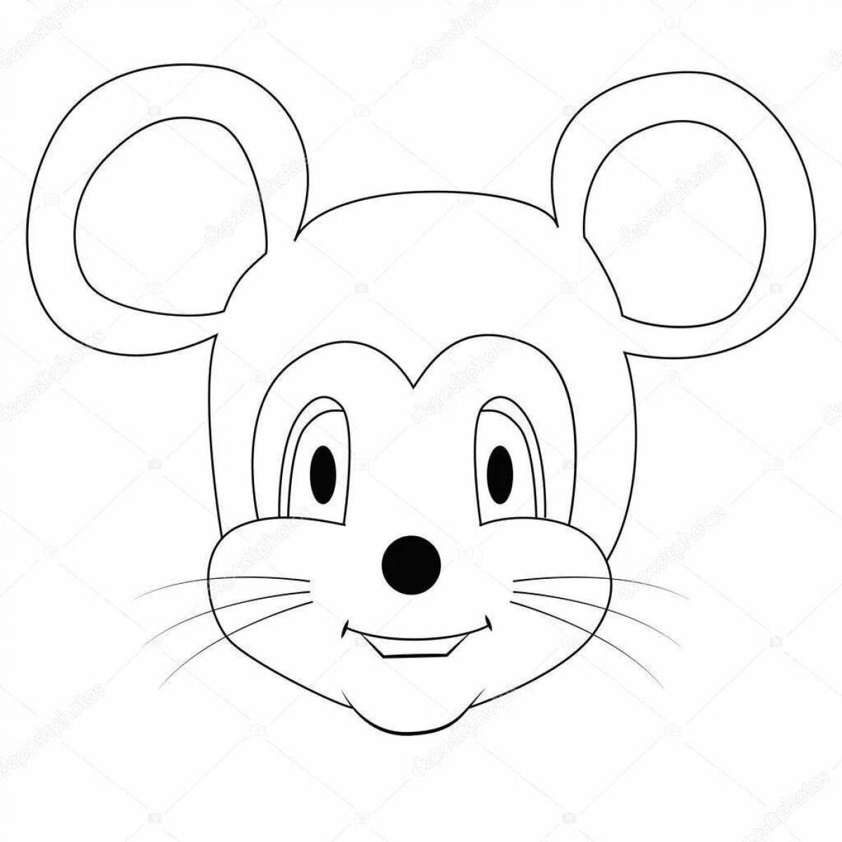 Coloring unusual mouse head