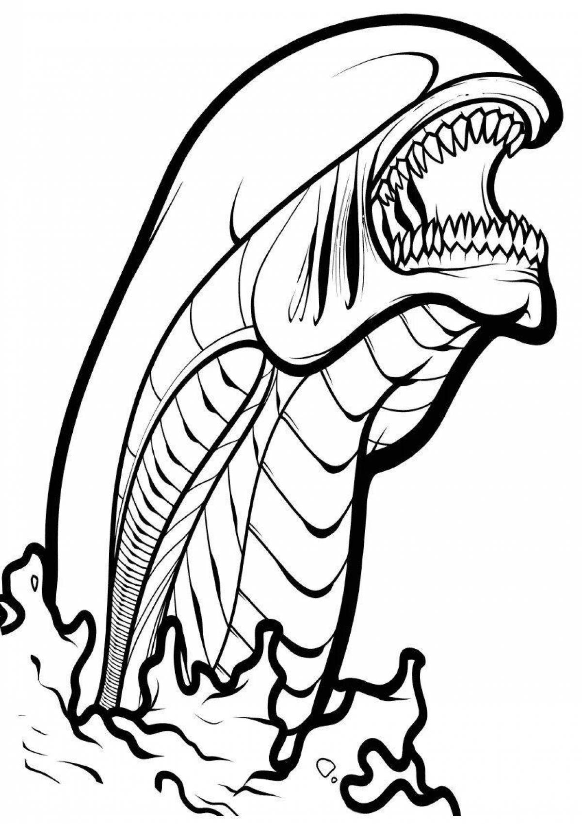 Terrible siren head coloring page