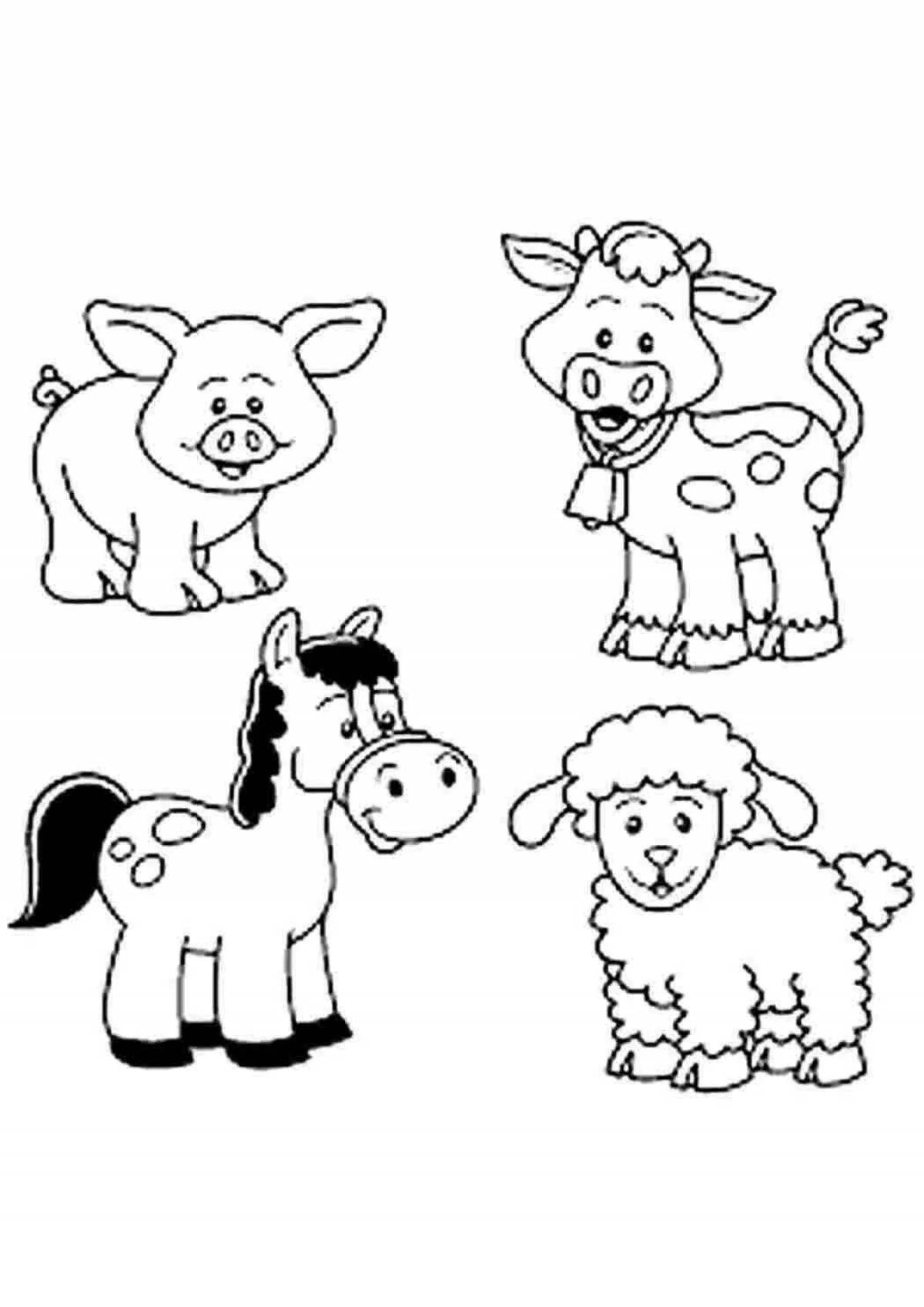простые картинки животных для детей