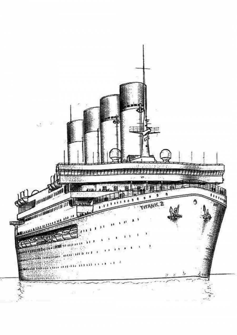 Как нарисовать самый большой корабль в мире