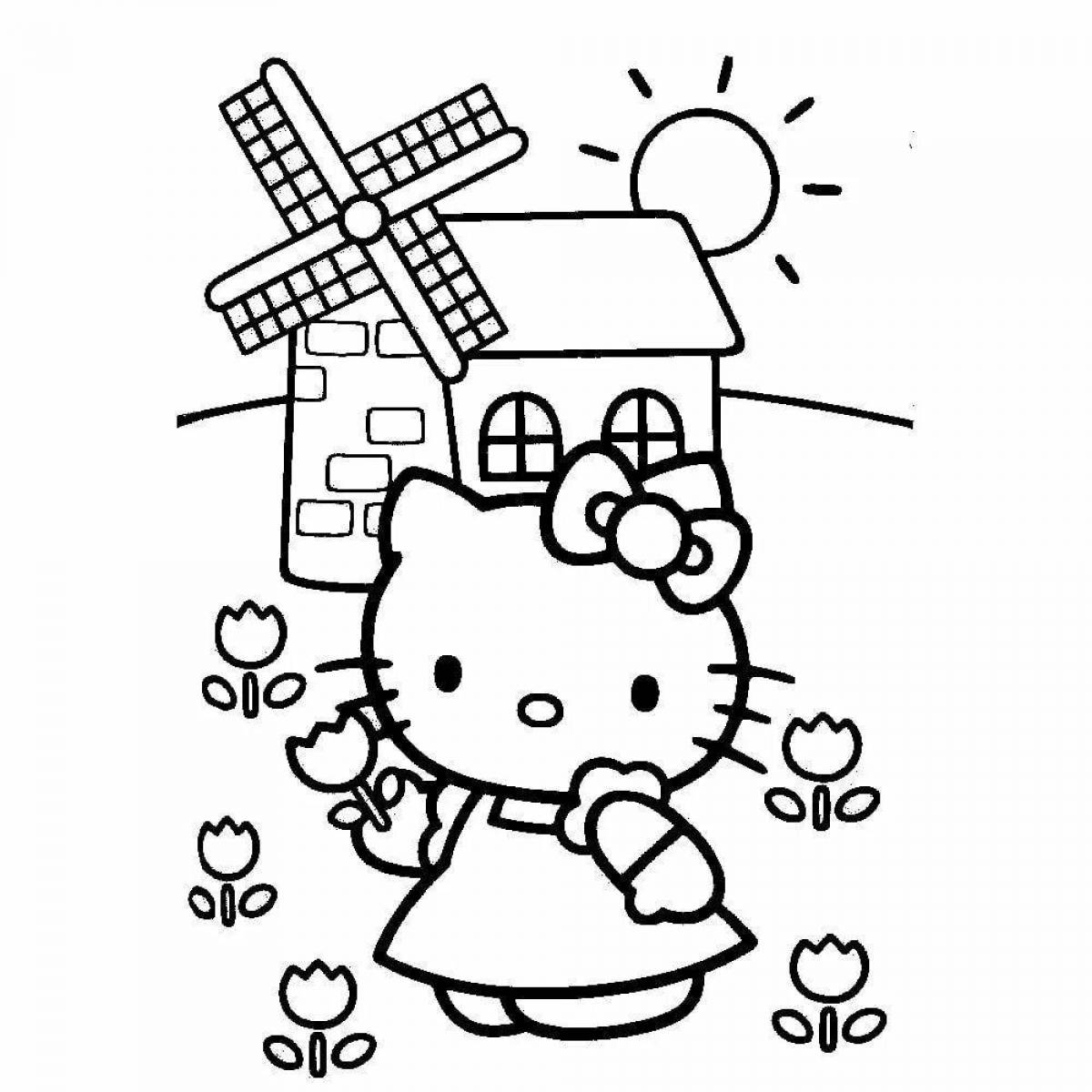 Astro kitty expressive coloring book