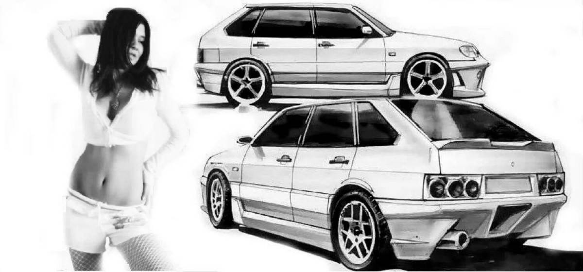 Coloring book animated opera four