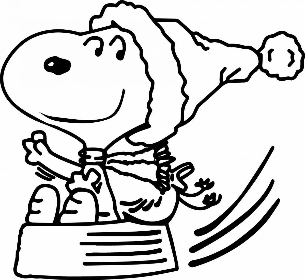 Animated big charlie coloring page