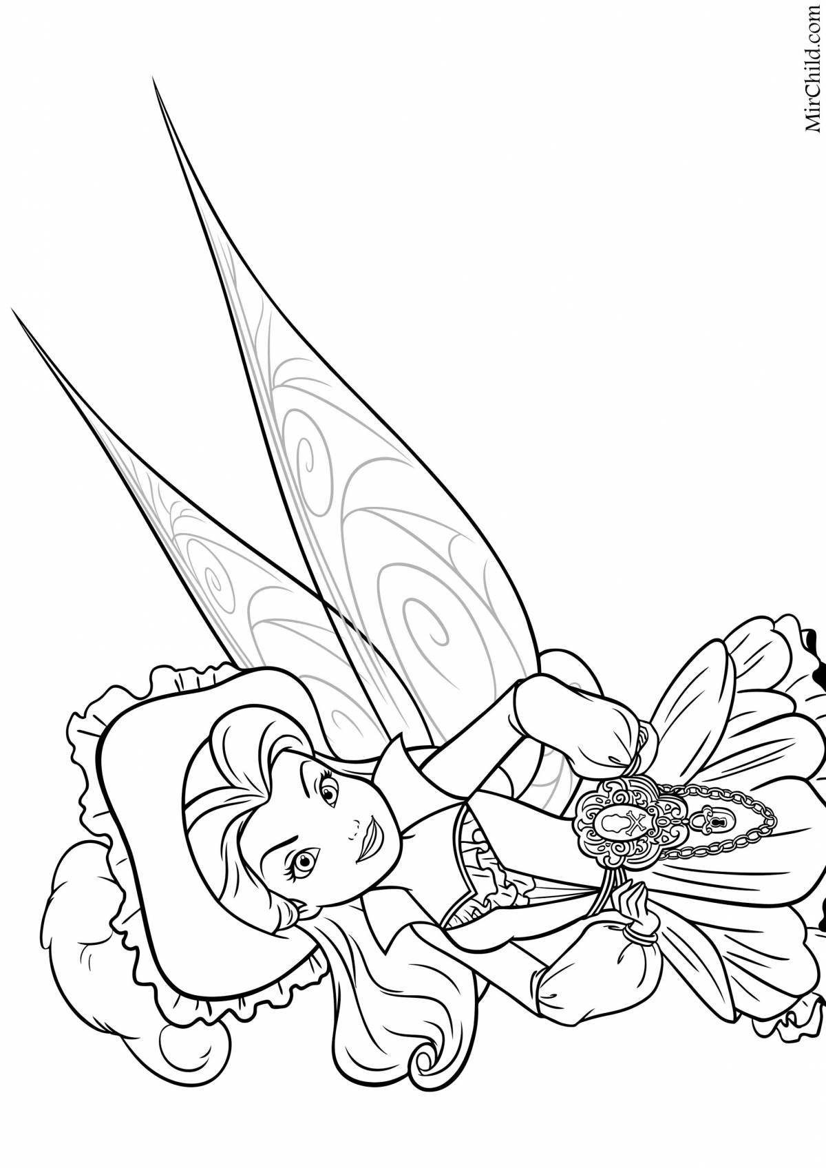 Charming coloring fairy rosetta