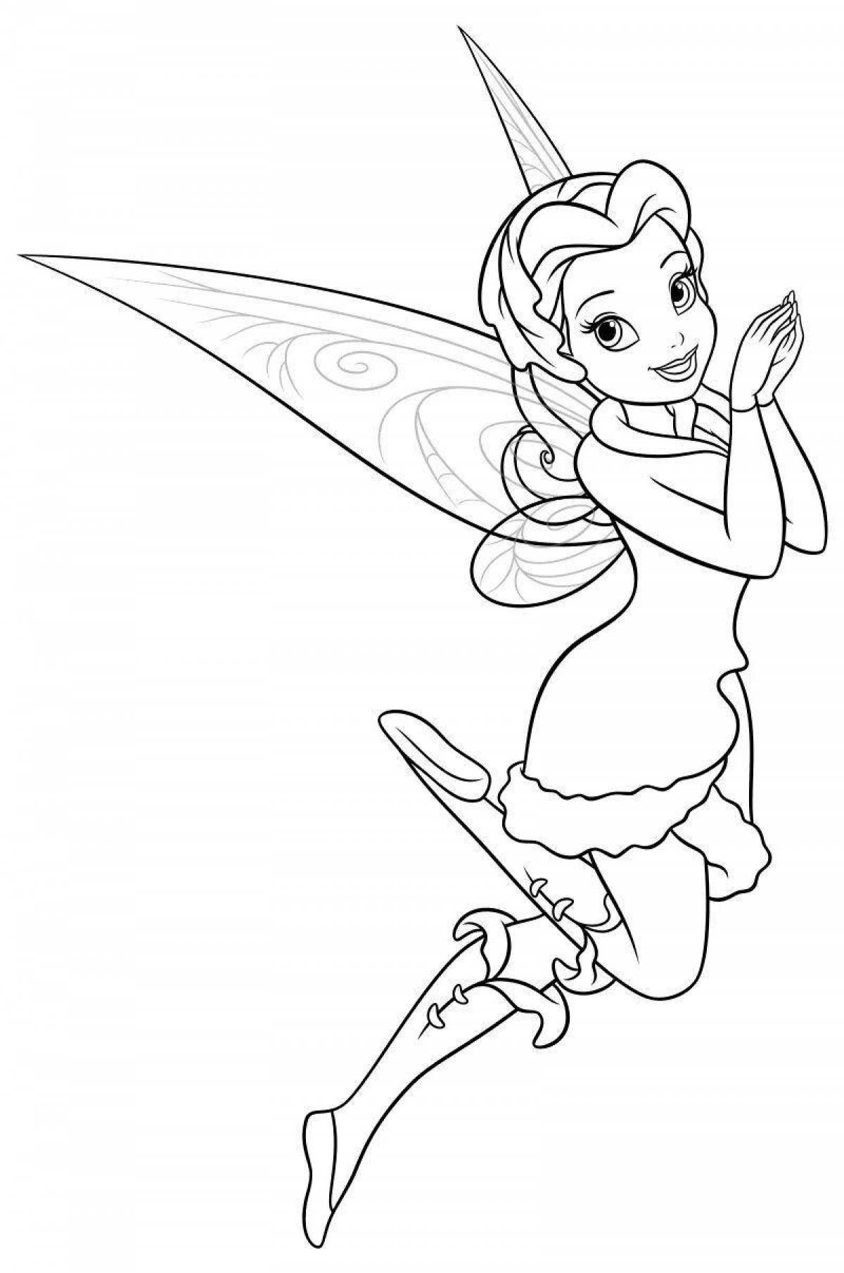 Delightful coloring fairy rosetta