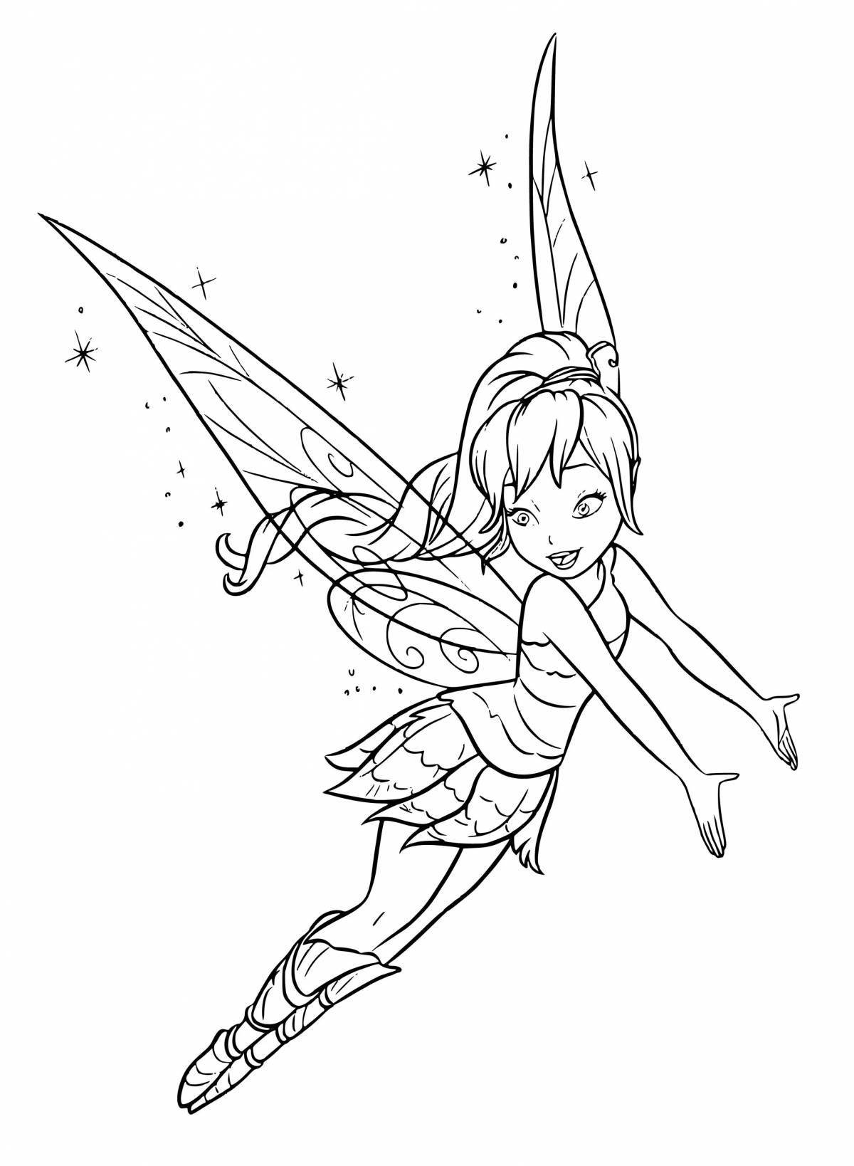 Blissful coloring fairy rosetta