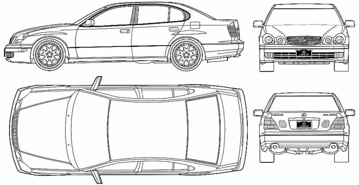 Toyota crown fun coloring