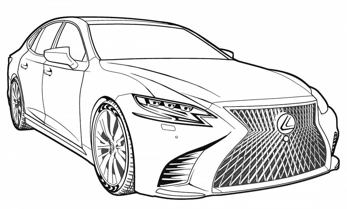 Cool coloring toyota crown