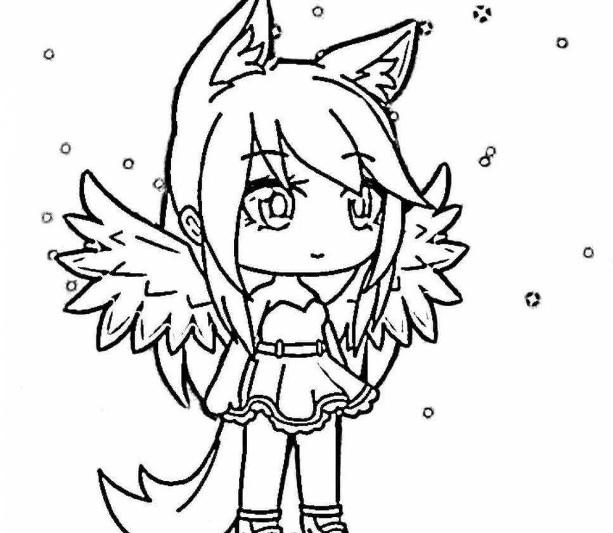 Roblox charming jenyasha coloring page