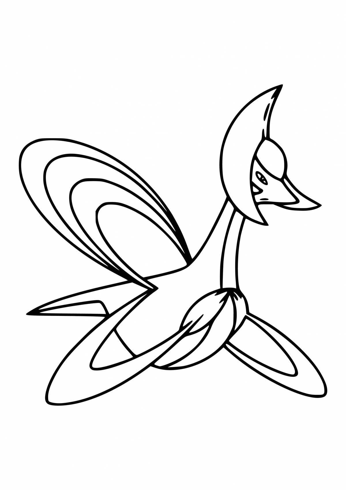 Delicate pokemon lugia coloring