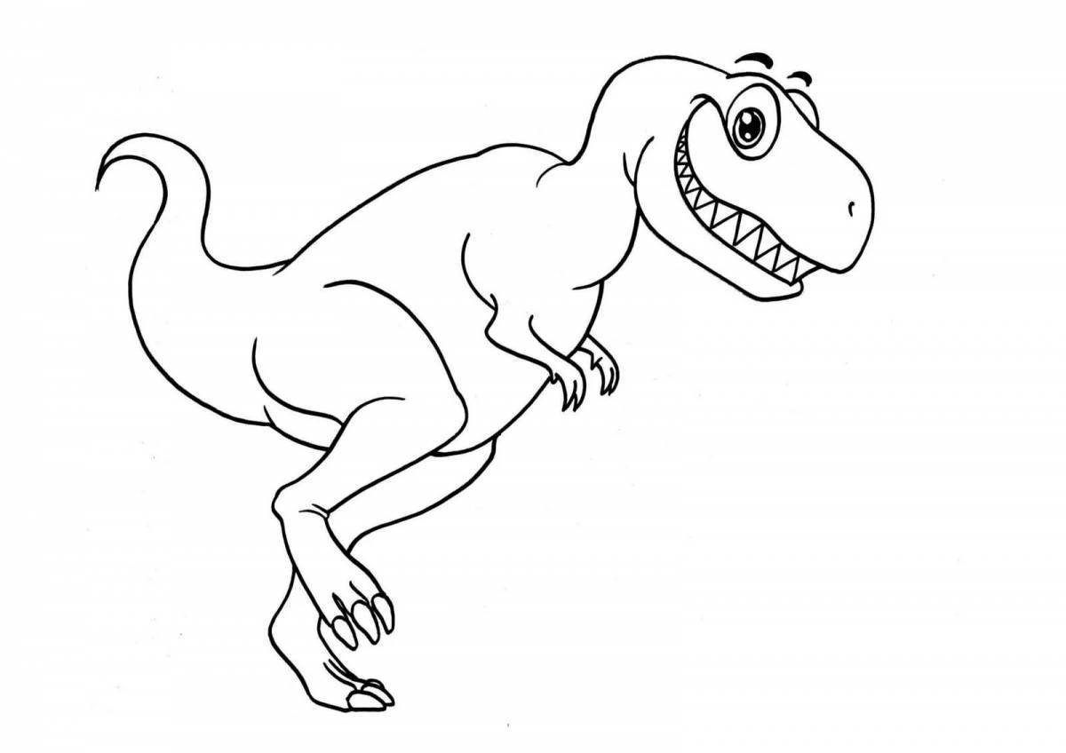 Tyrannosaurus seal coloring page