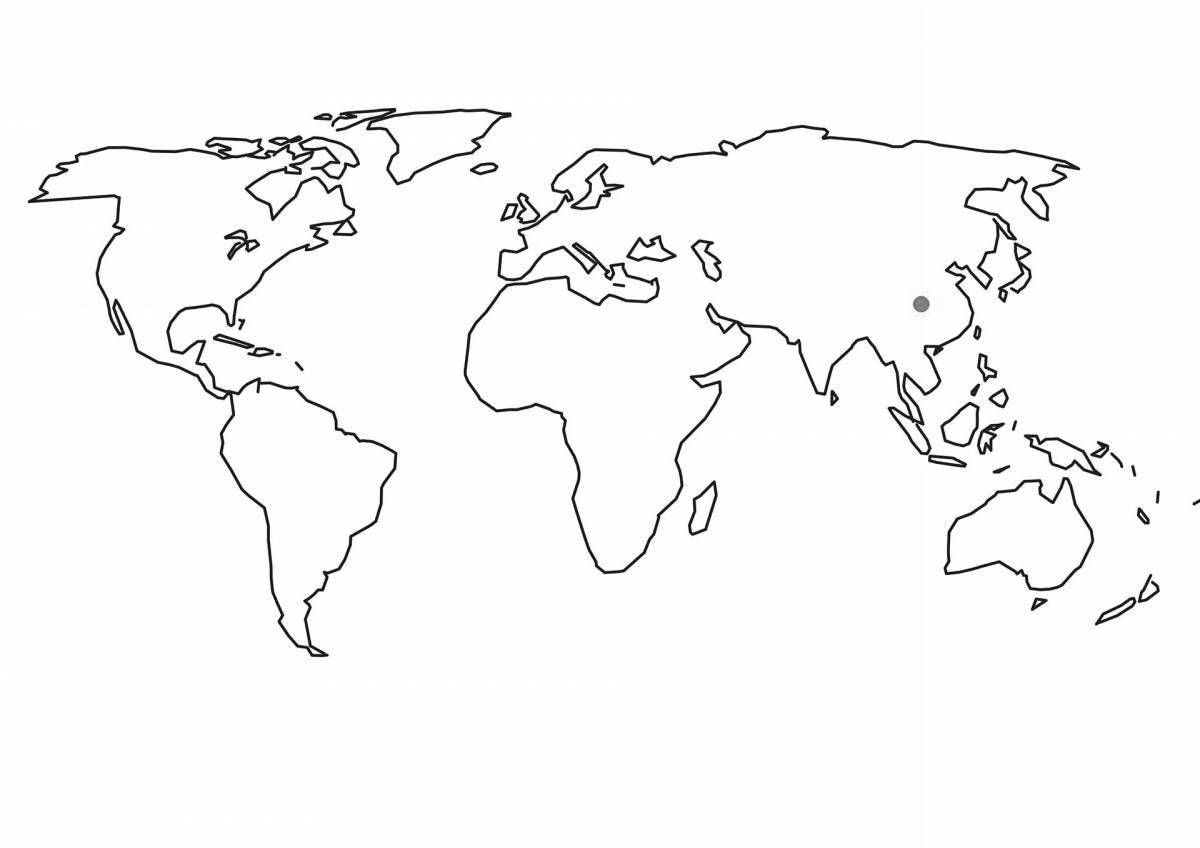 Контурные карты политическая карта мира распечатать