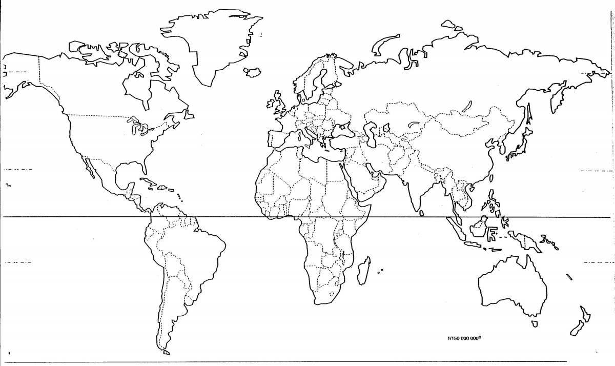 Dramatic contour map