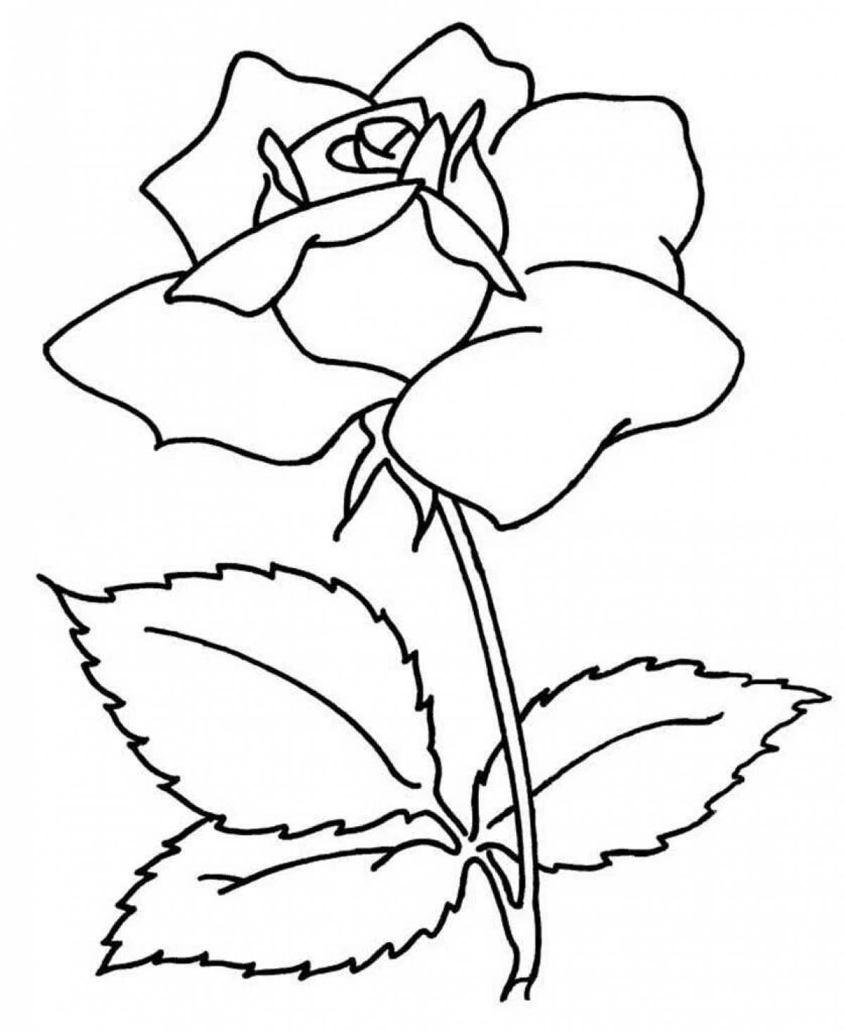 Beautiful flower coloring pages