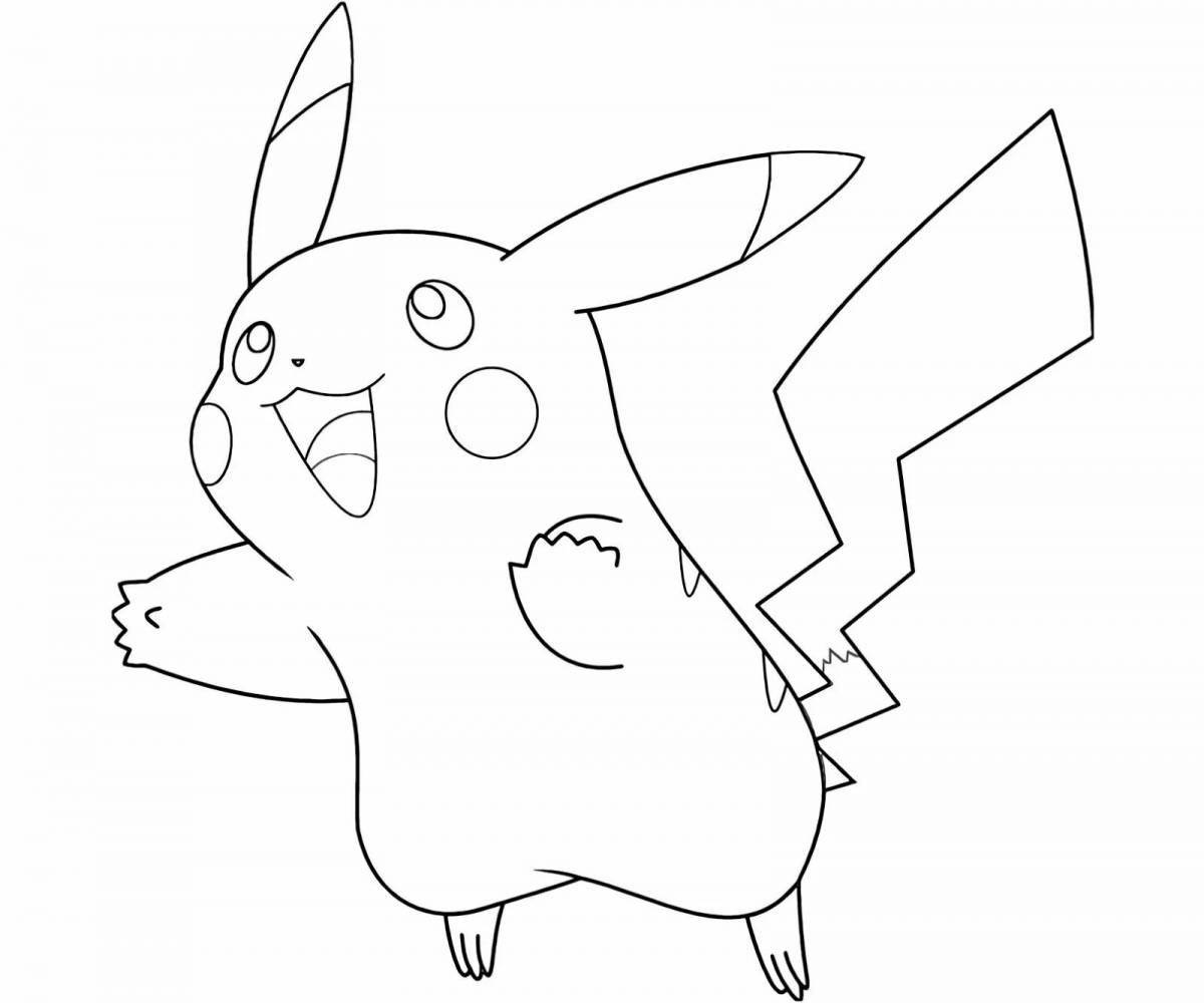 Adorable pikachu coloring book