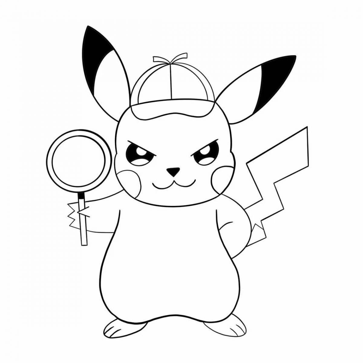 Incredible pikachu coloring book