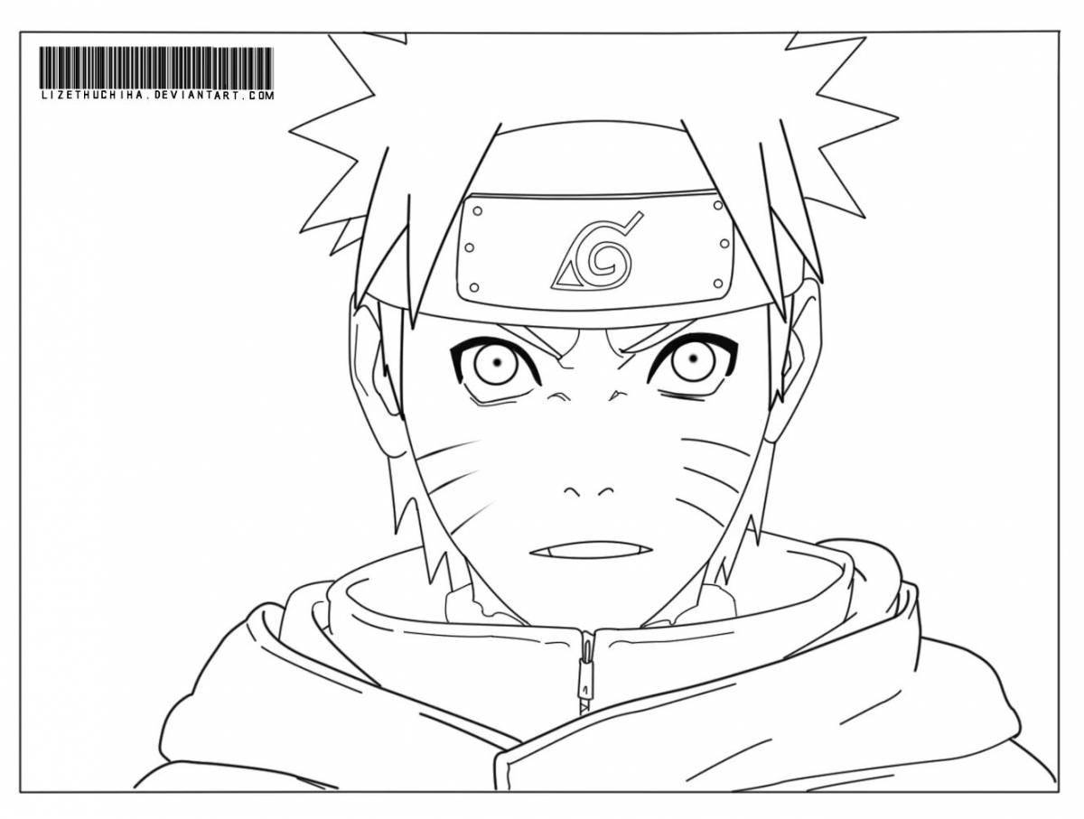 Perfect light naruto coloring book