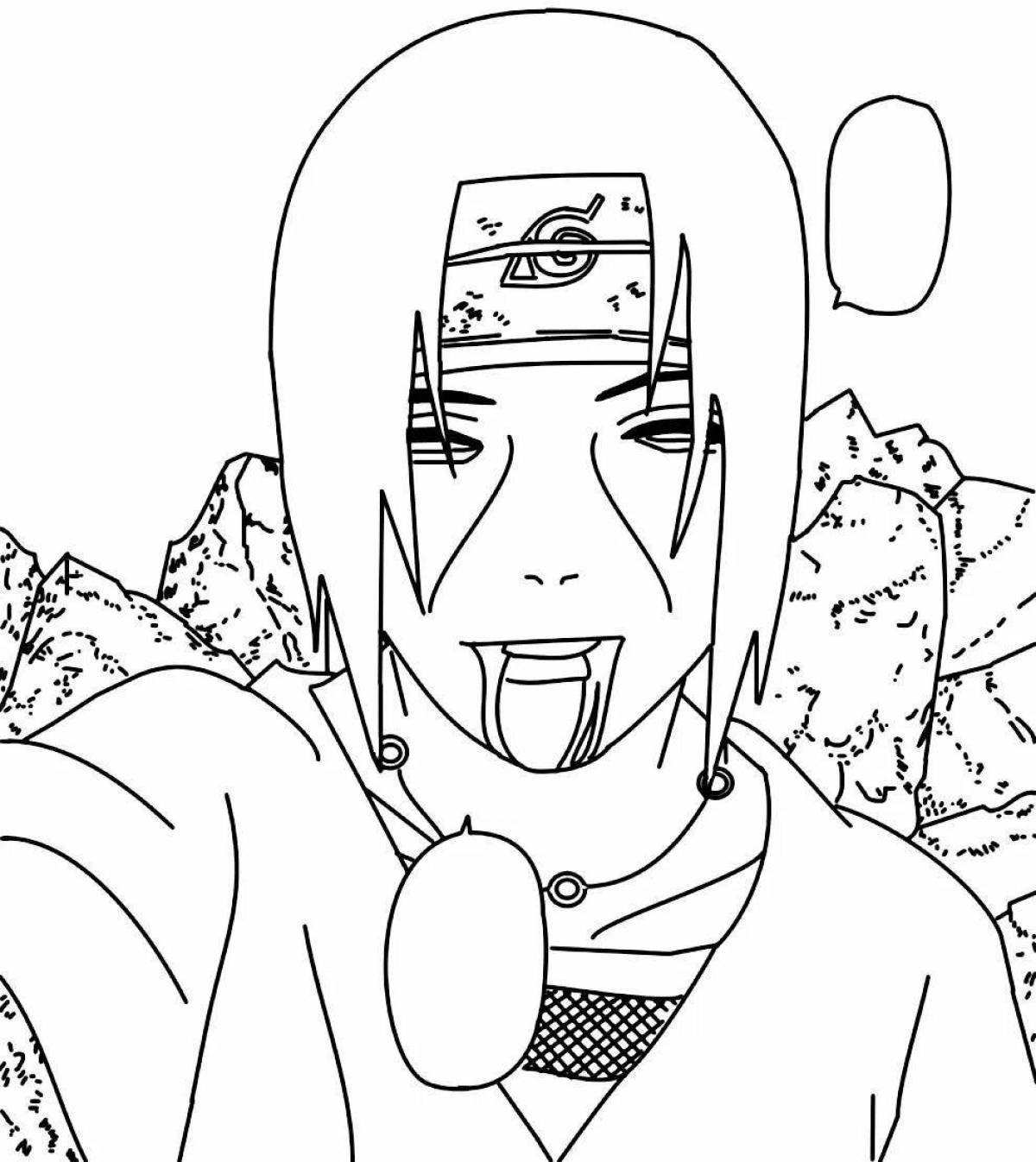 Naruto dreamy light coloring book