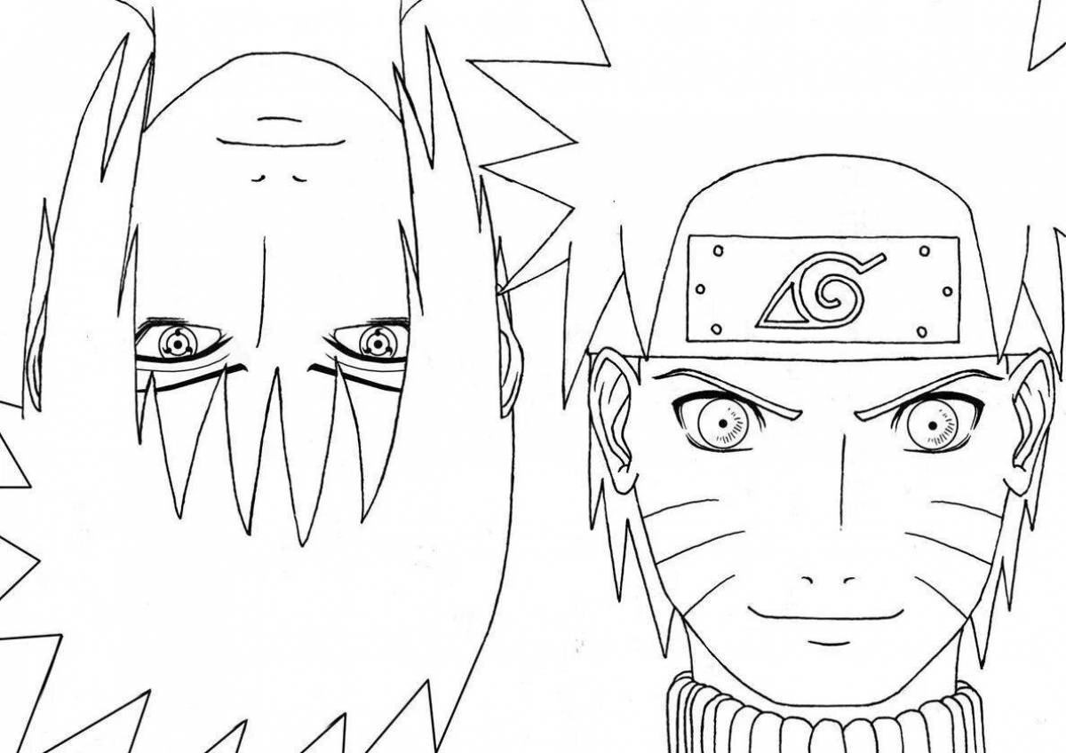 Coloring lovely light naruto