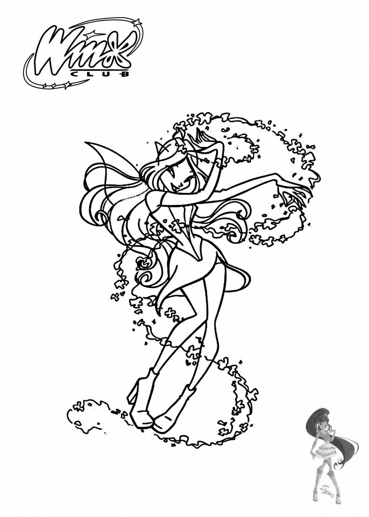 Winx bright Christmas coloring book