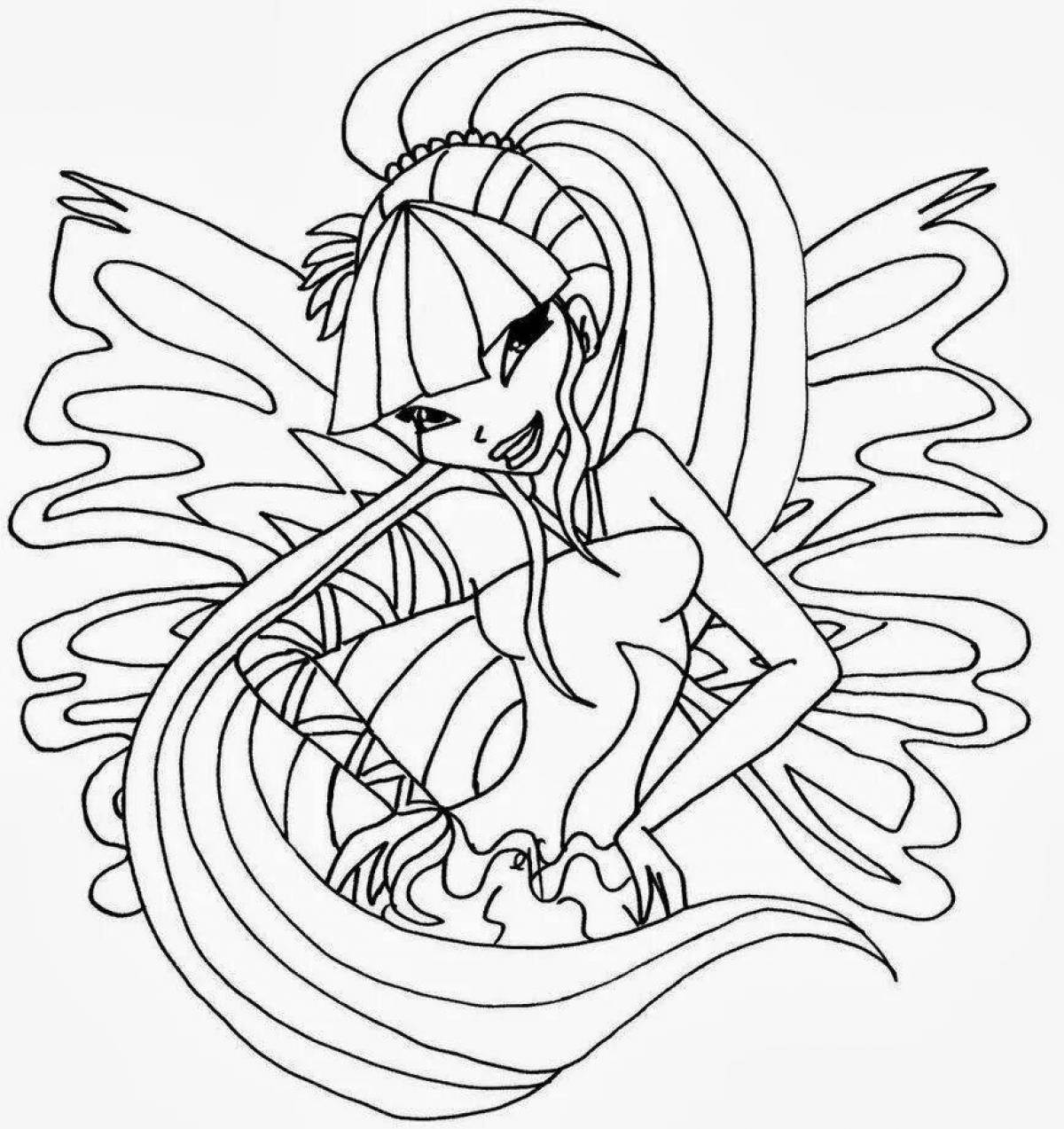 Charming Winx Christmas coloring book
