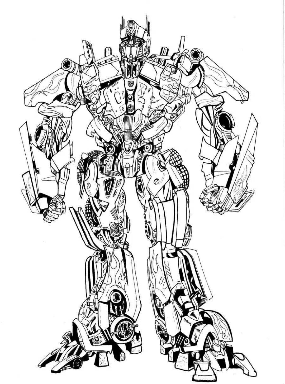 Fun coloring of complex robots