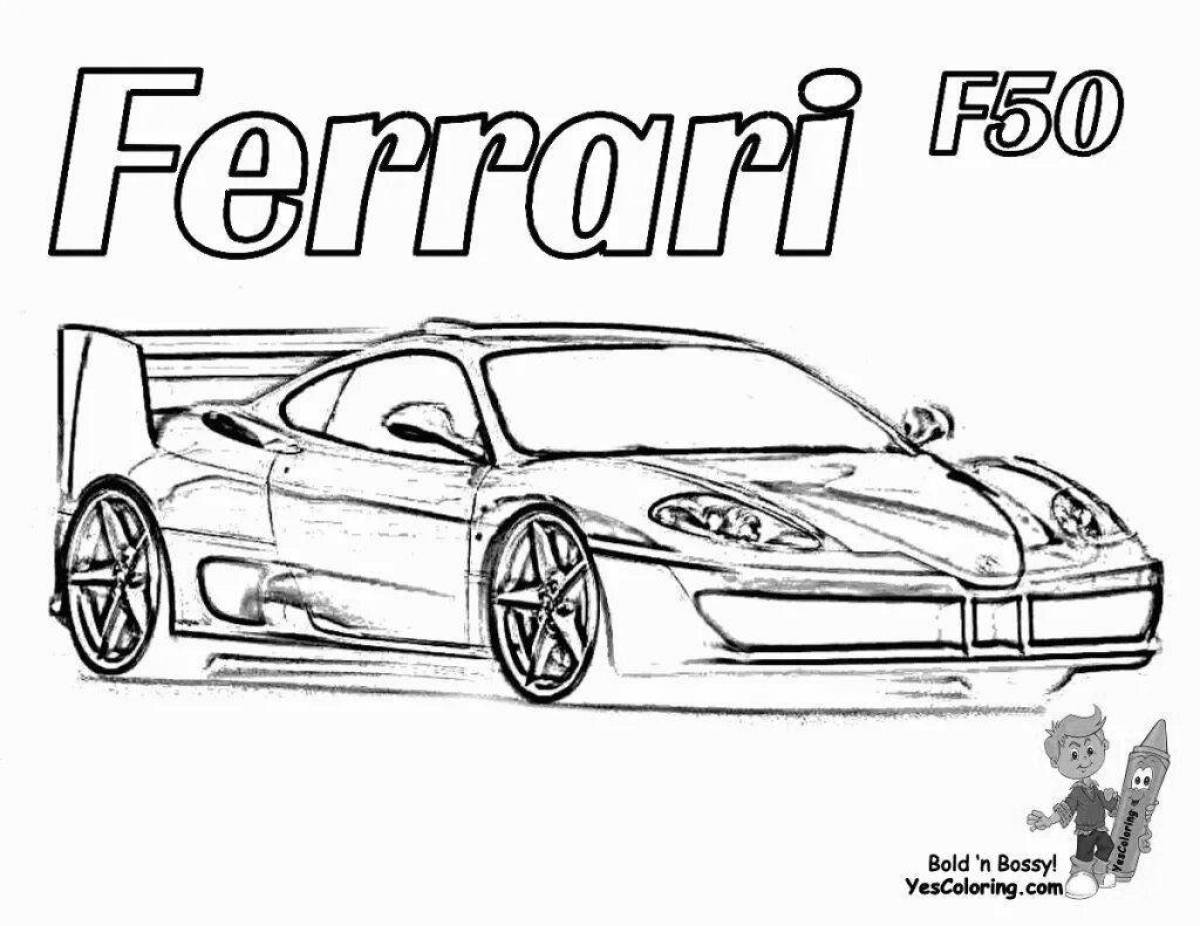 Grand Ferrari coloring page