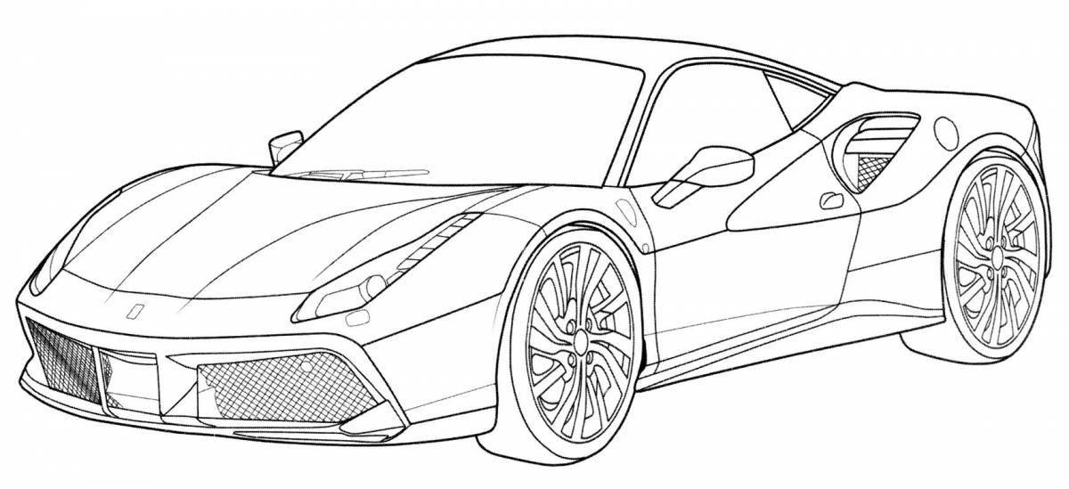 Ferrari coloring page
