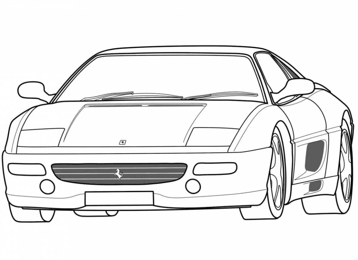 Ferrari rampage coloring page