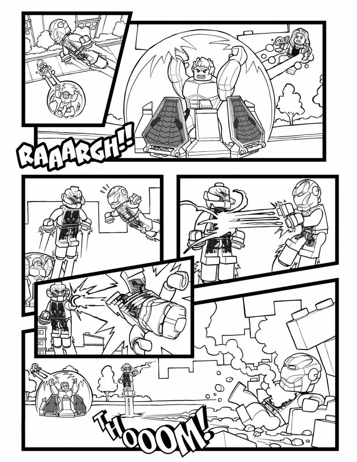 Photo Soul coloring marvel comics