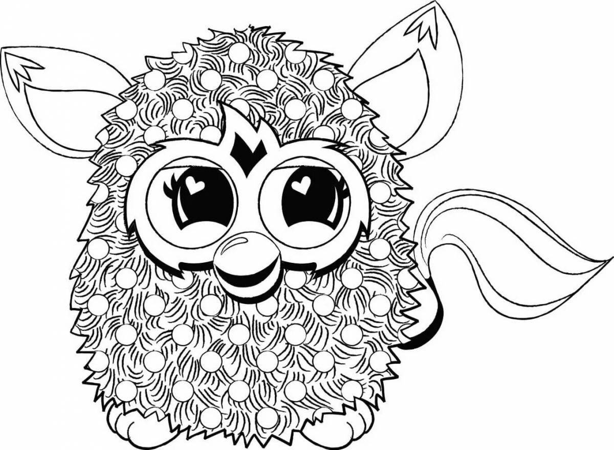 Amazing furry spy coloring page