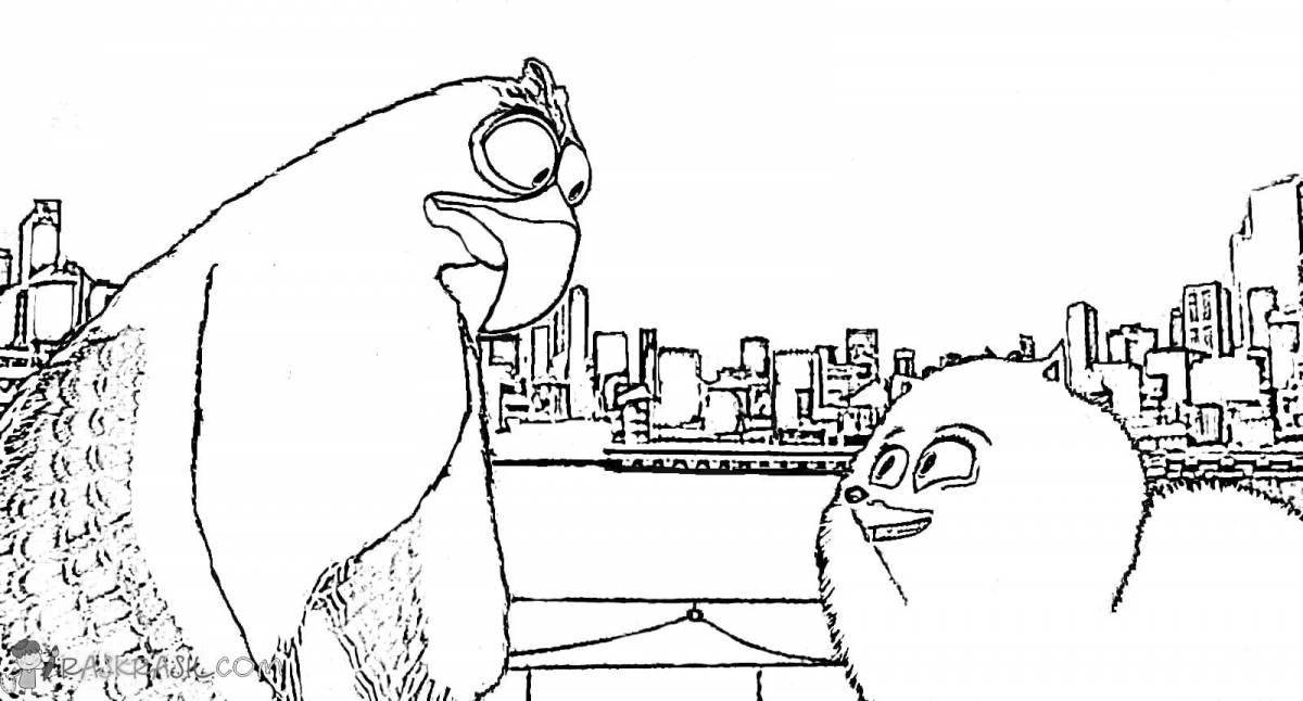 Regal furry spy coloring page