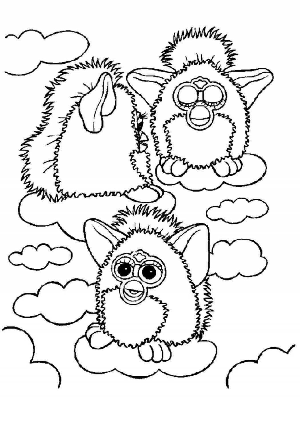 Coloring page dainty furry spy