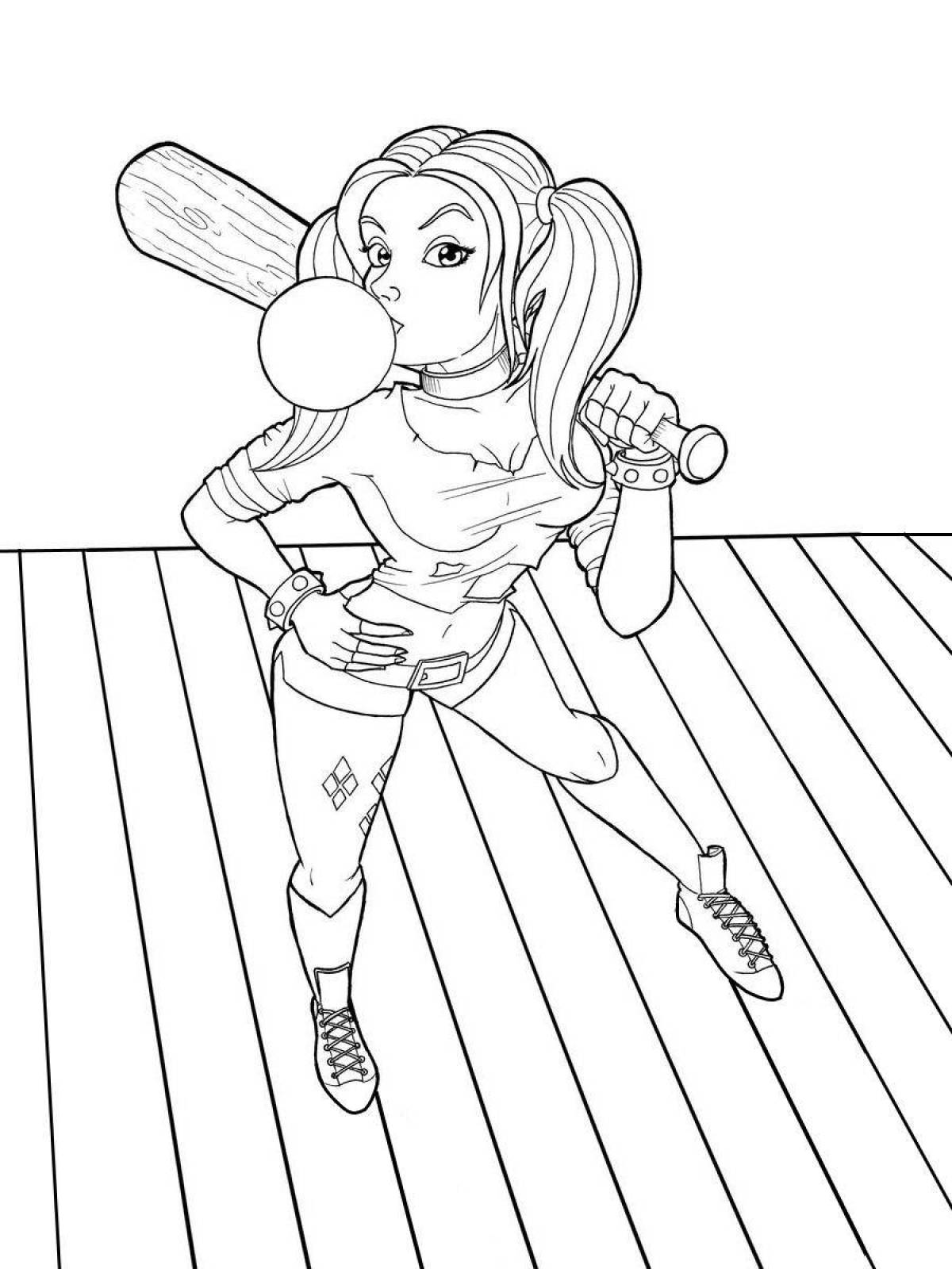 Suicide Squad coloring page