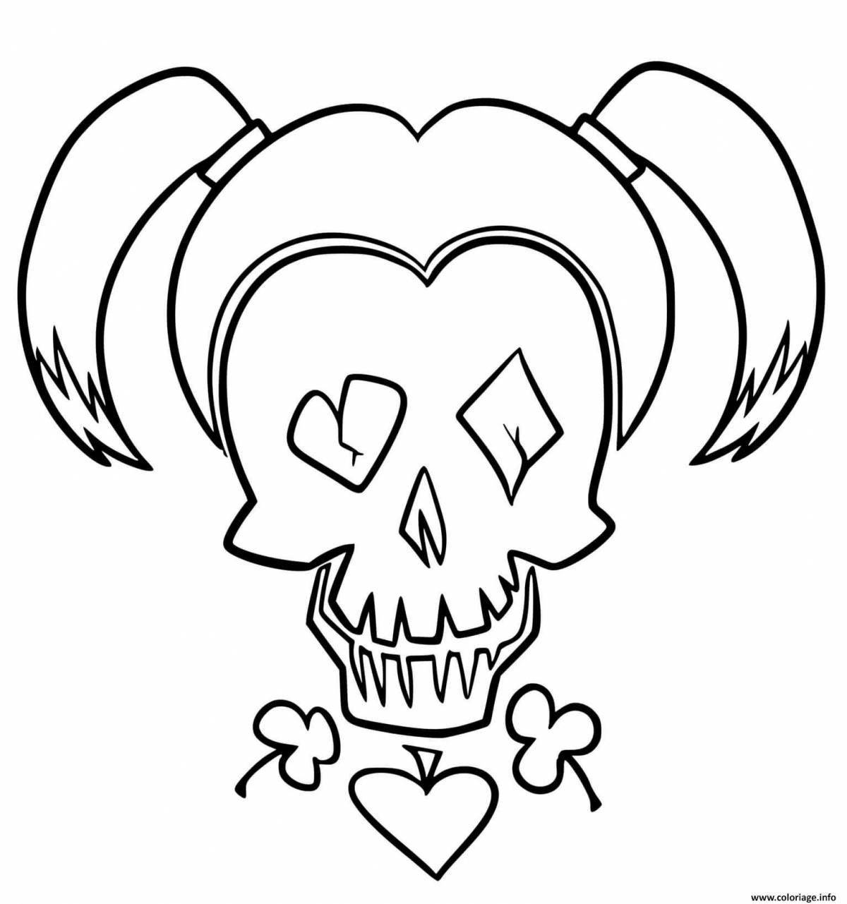 Coloring page magical suicide squad