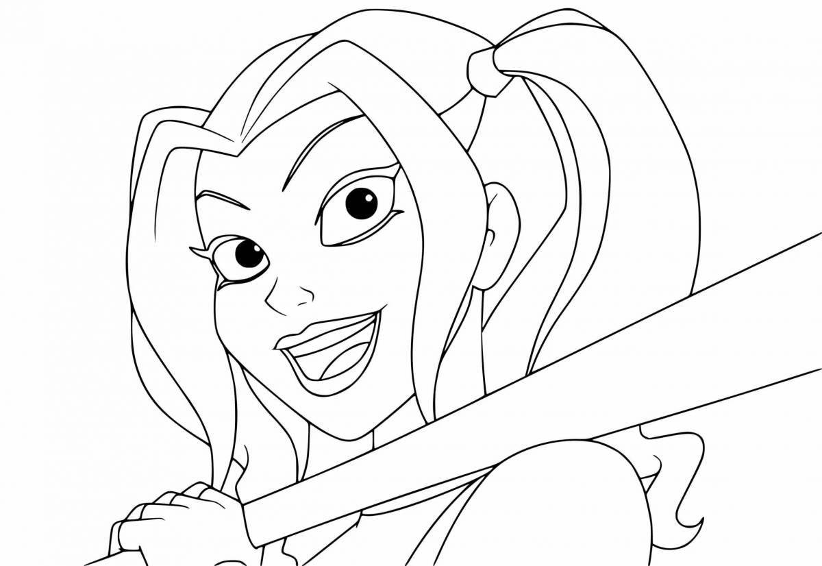 Suicide Squad Elegant Coloring Page