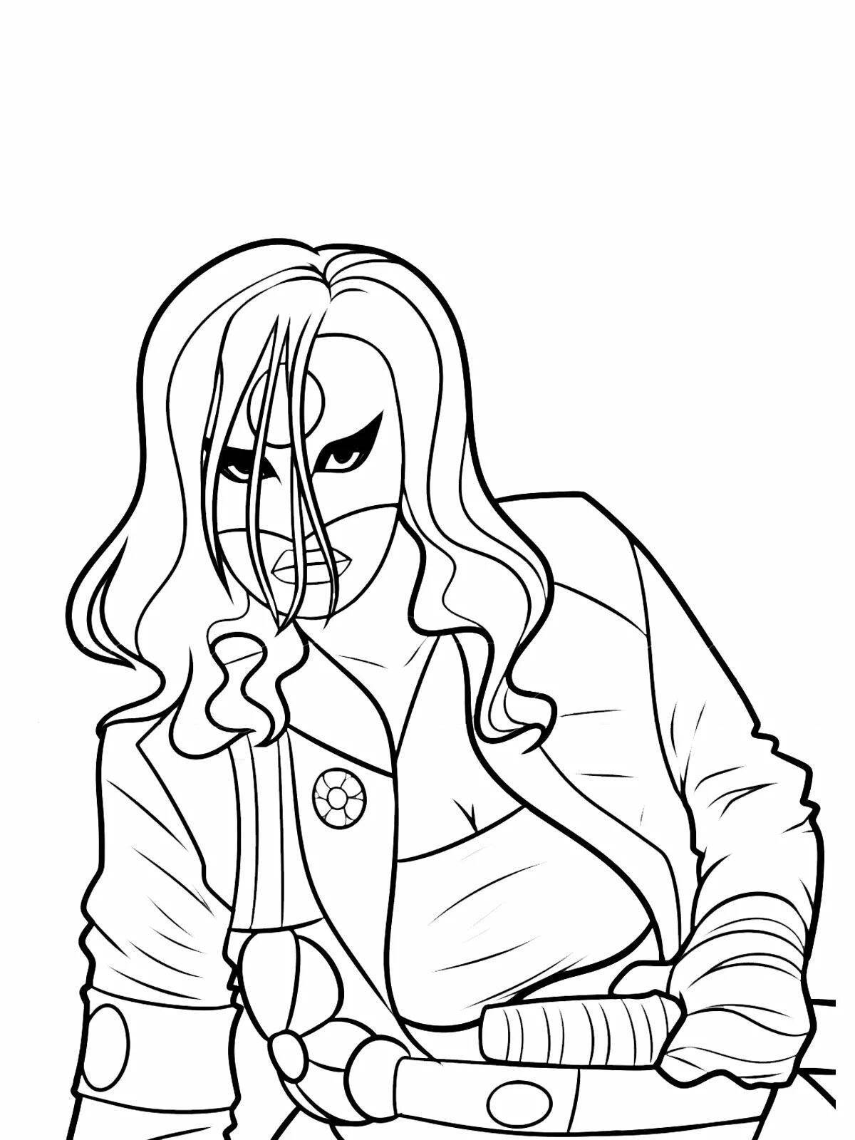 Innovative Suicide Squad coloring page