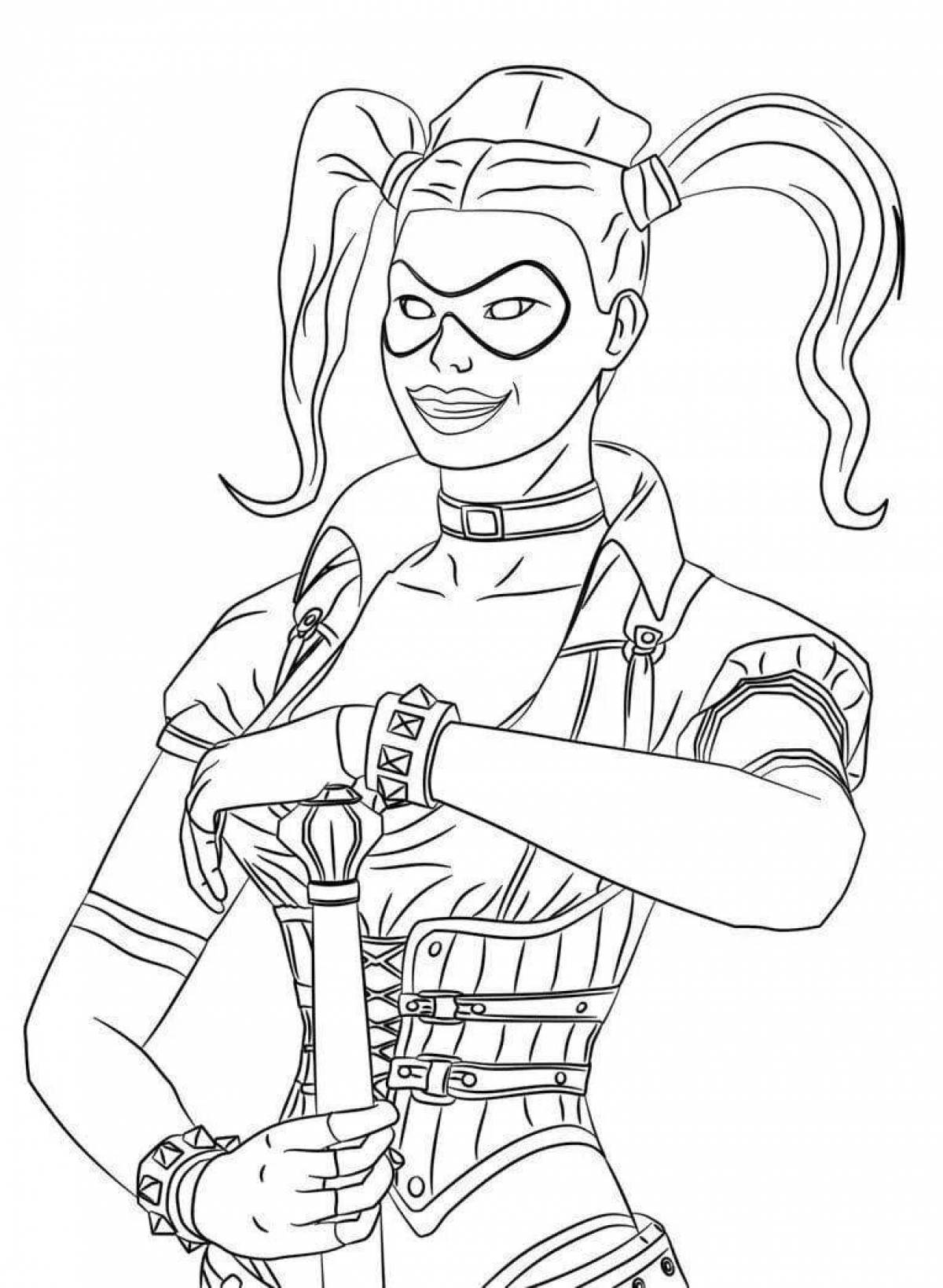 Suicide squad inspirational coloring book