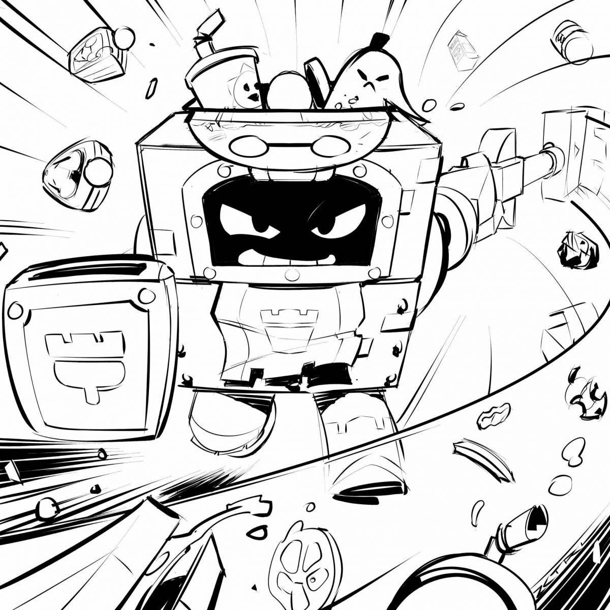 Rampant Ninja Ash Coloring Page