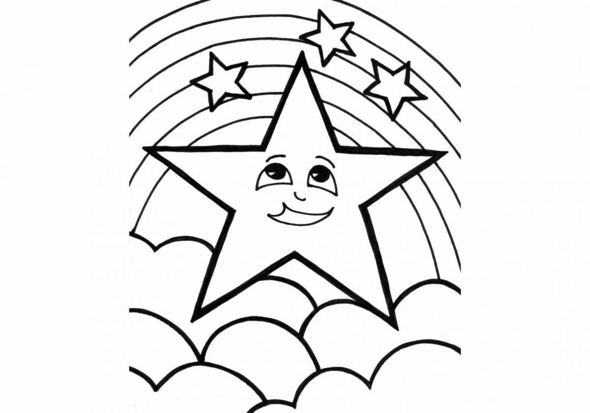 Coloring book shining star ussr