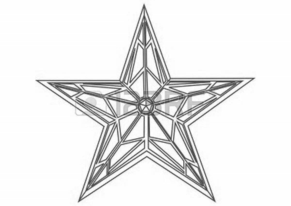 Colouring awesome ussr star