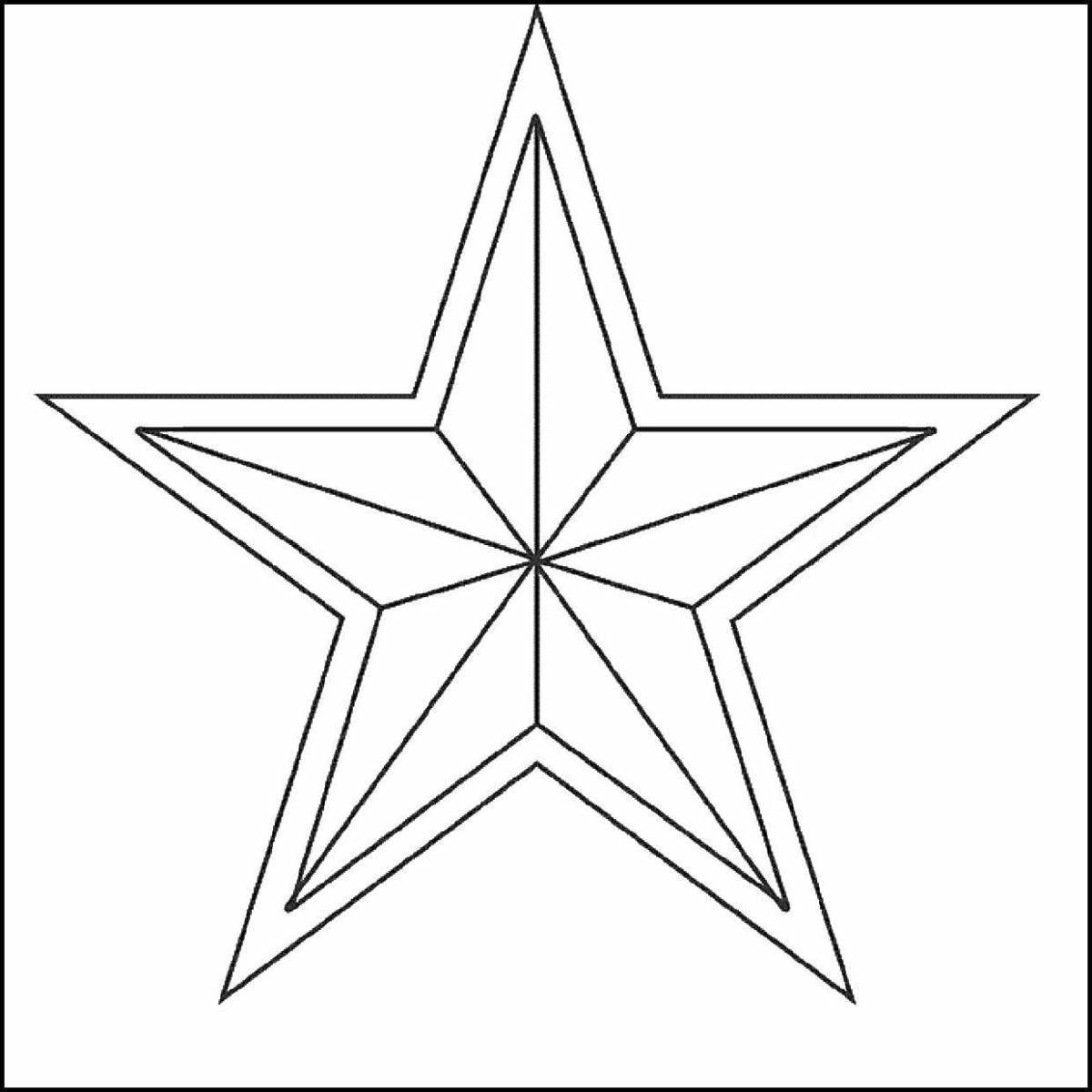Coloring book bewitching ussr star