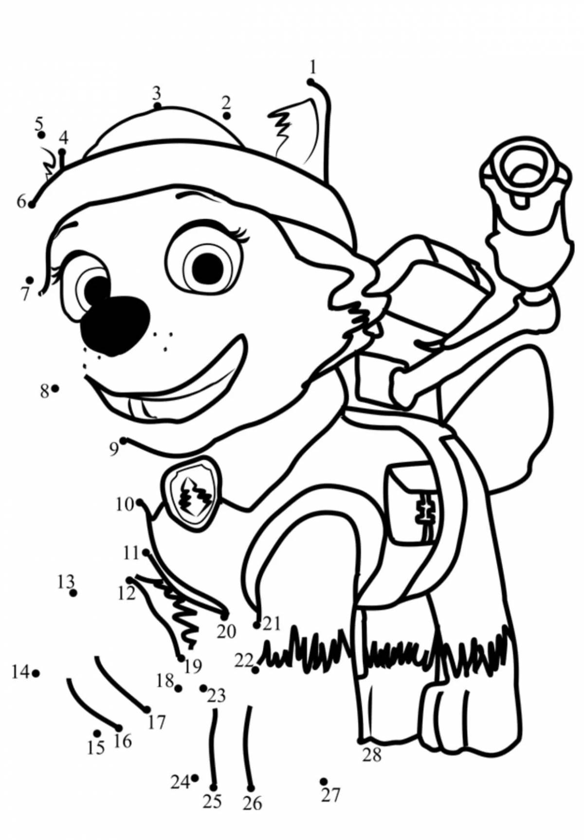 Fun superhero dog coloring book