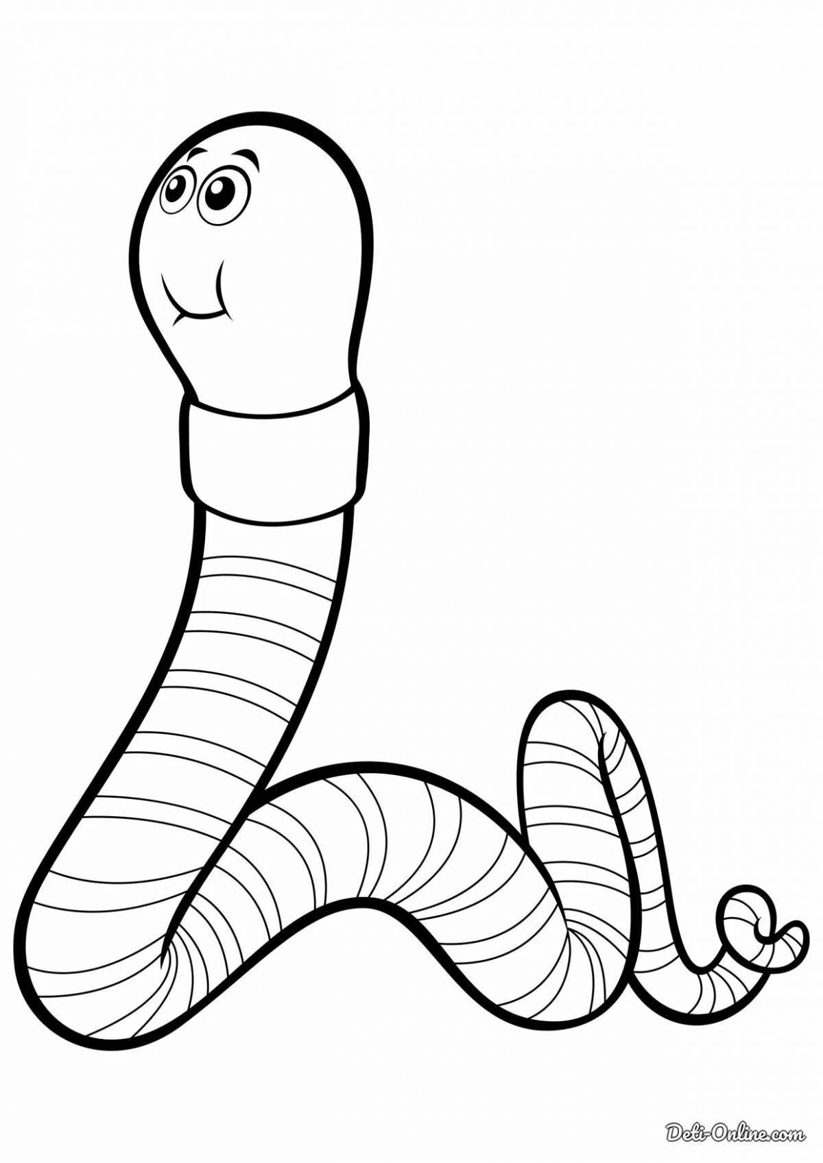 Glorious bridgeworm coloring page