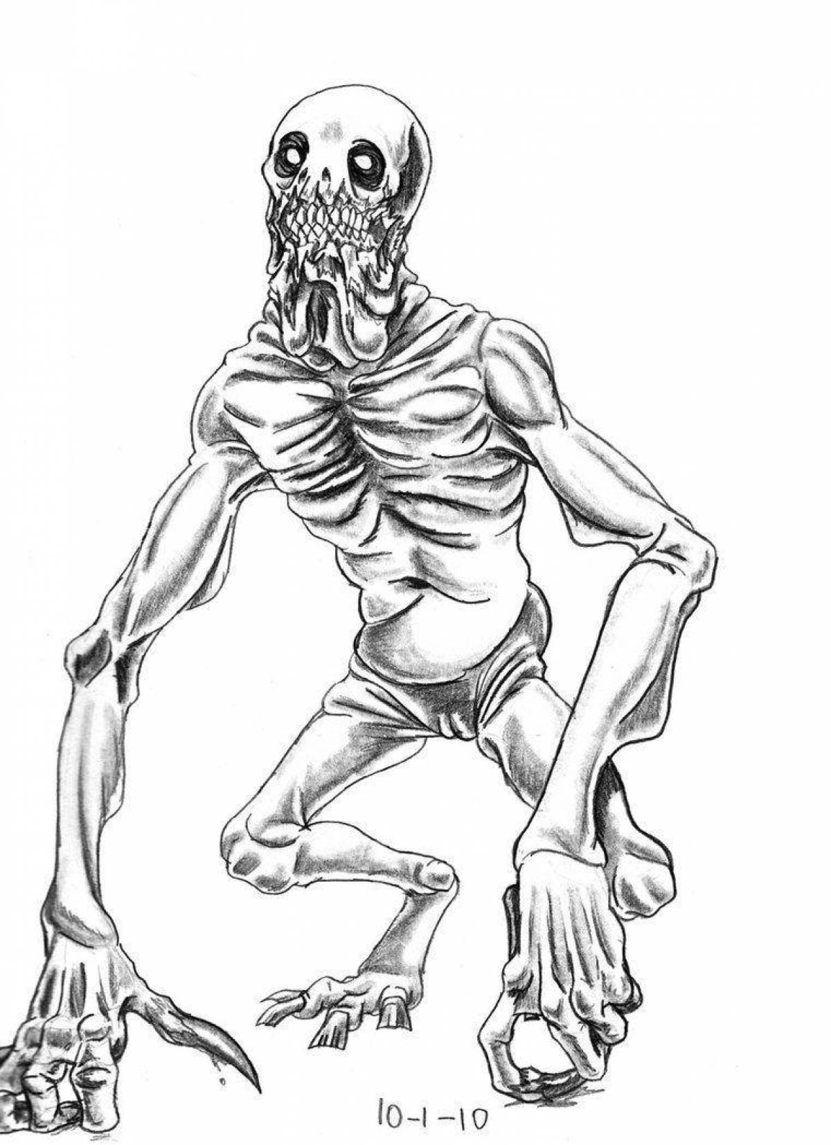 Great scp modest coloring page
