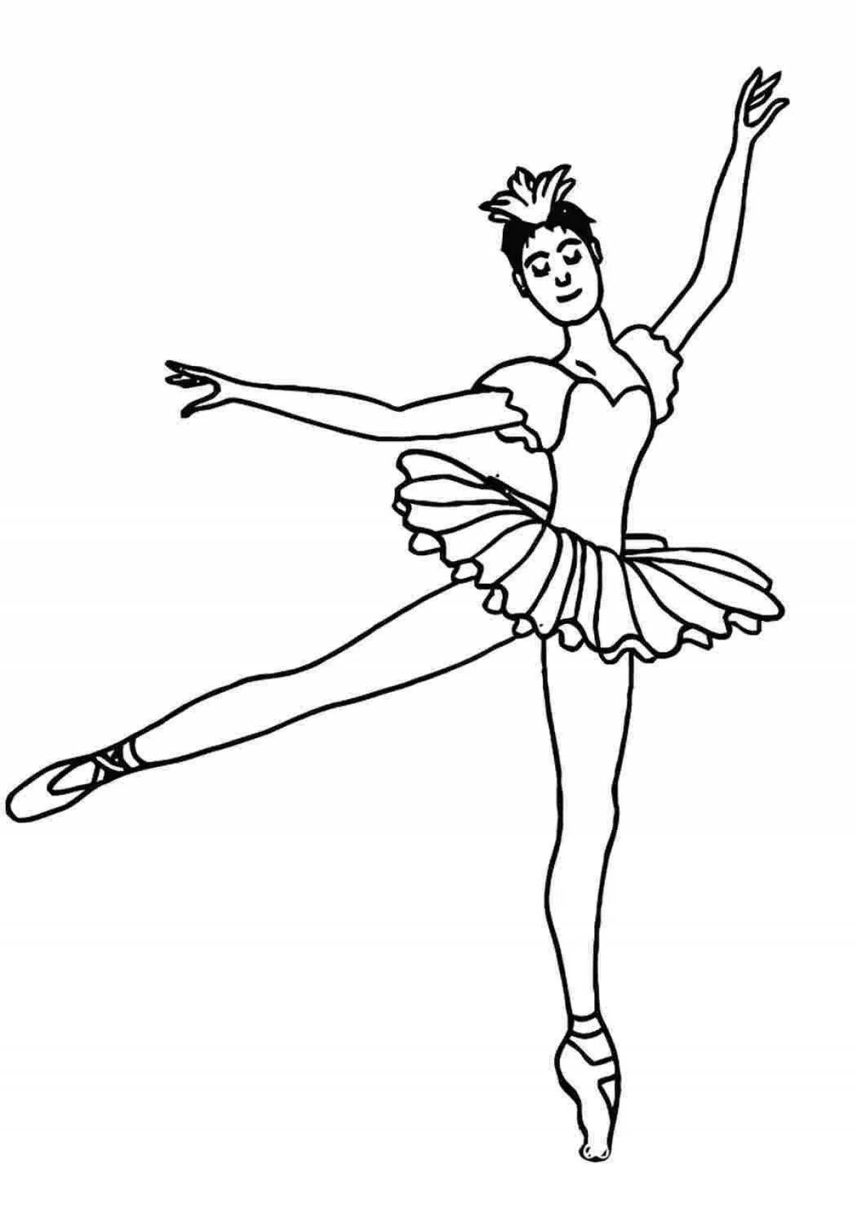 Sweet drawing of a ballerina