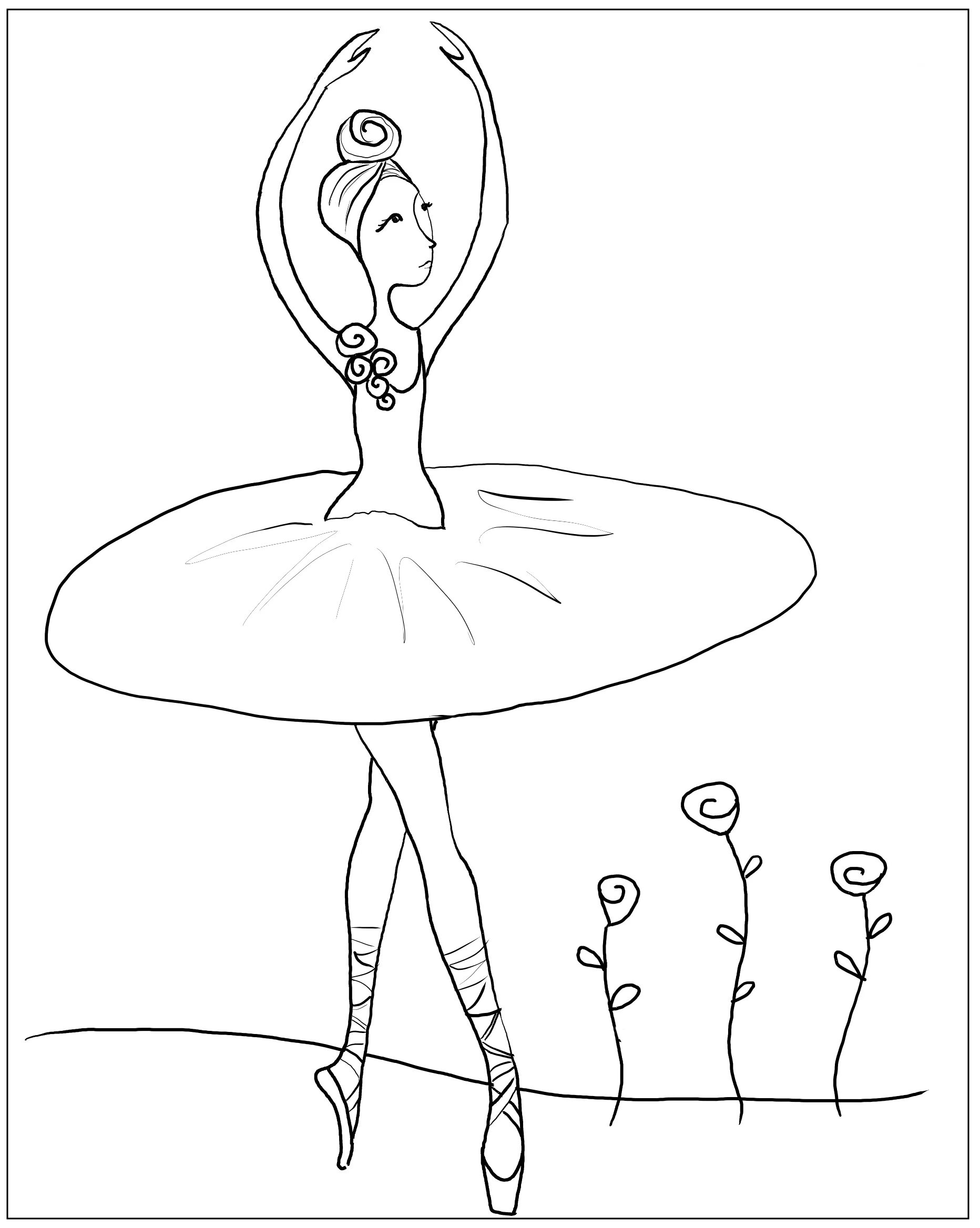 Рисунок балерина #2