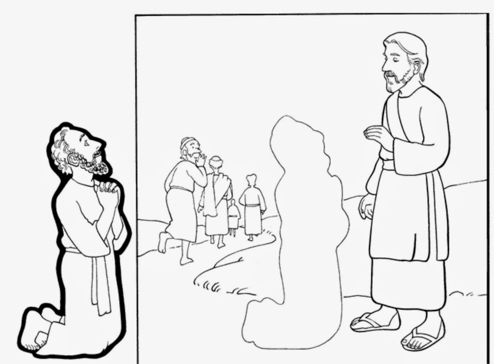 10 lepers coloring pages